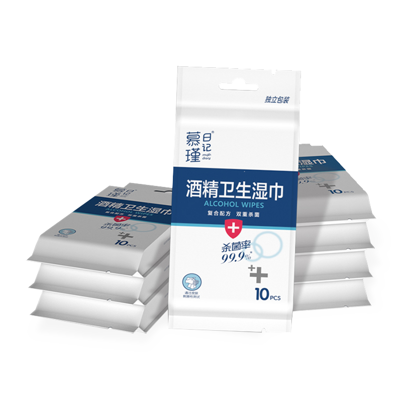 Potens X-Pack Singillatim convoluta Disinfection Ad-The-Go Multi Superficiem abstergitur